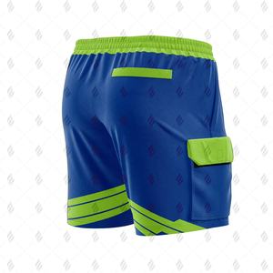 Shorts cargo en toile pour homme de qualité supérieure, coton et polyester, taille élastique, séchage rapide, respirant, coutures renforcées, vêtements décontractés - Product Image 4