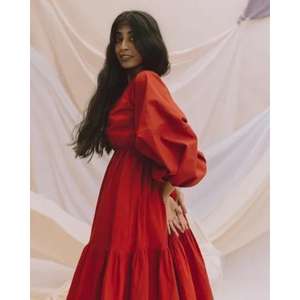 Robe maxi en coton chic bohème brodée, qui dégage élégance et grâce, parfaite pour toute occasion spéciale ou sortie décontractée. - Product Image 6