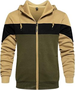 Sweat-shirt à capuche pour adulte, rouge, blanc, noir, avec bordure contrastée, vêtements décontractés, toutes saisons, usage promotionnel - Product Image 2