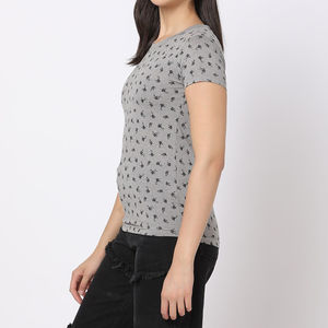 Camiseta de Verano para Mujer, 100% Algodón, Corte Entallado, Transpirable, Manga Corta, con Logotipo Personalizado, Venta al Por Mayor, Modelo 2026 - Product Image 5