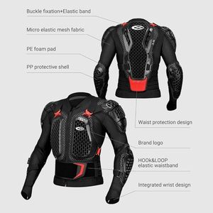 Chaqueta de Motocicleta con Protección, Transpirable, de Secado Rápido, para Motocross, Protector Corporal Acolchado, Chaleco de Conducción para Verano - Product Image 6