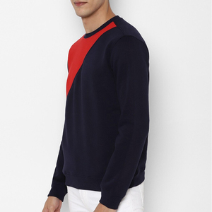 เสื้อสเวตเชิ้ตแขนยาวทรงปกติสำหรับผู้ชาย สีกรมท่าแดง ลายบล็อกสี คอวี ถักนิตติ้ง สวมใส่สบายๆ ในฤดูใบไม้ร่วง - Product Image 6