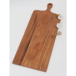 Tabla de Cortar Rectangular de Madera de Acacia, Juego de Tabla de Quesos, Tabla para Servir con Cuchillos, Grabado Personalizado, Apta para Lavavajillas, Regalo de Boda Personalizado - Product Image 3