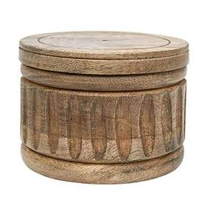 Tarro de almacenamiento de madera de alta calidad con superficie lisa para almacenamiento y organización de alimentos en la cocina - Product Image 6