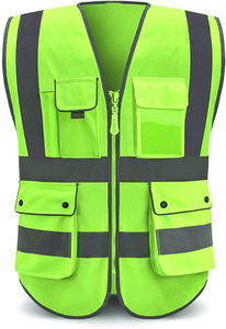 Chaleco de Seguridad Reflectante para Hombre, Nuevo y en Oferta, para Otoño, 100% Poliéster, Lona Impermeable - Product Image 4
