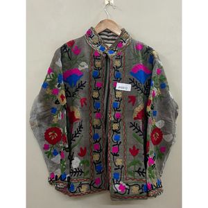 Wholesale Handmade Suzani Embroidery Kantha <b>Jacket</b> Women Short Suzani <b>Jacket</b> Free Size one-of-kind <b>Jackets</b> Gift for Her - Product Image 3