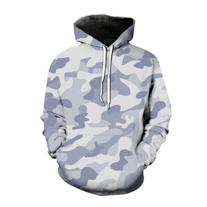 Sweat à capuche camouflage pour homme, rouge, noir, blanc, imprimé, coupe classique, décontracté, impression par sublimation, 320 g/m², polyester - Product Image 2