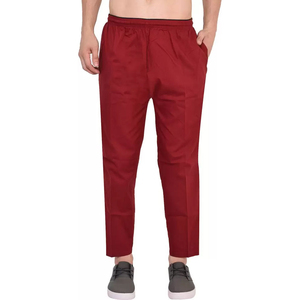 Men's Red Scrub Set Cotton Polyester Woven Hospital Uniforms V-Neck <b>Top</b> Pants for Medical Use - Product Image 4