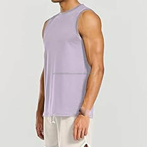 Casual Gym Running Comfortable <b>Men</b> Tank <b>Top</b> <b>Men</b> 100% Cotton Solid Vest Male Breathable Sleeveless <b>Tops</b> Slim - Product Image 1