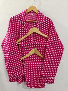 Pure Cotton Suits <b>Pyjama</b> & Top Sets Premium Night Pajamas Suit Wholesale Factory Supply Sleep Wear Women's Beautiful Printed - Product Image 2