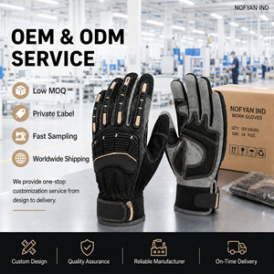 Guantes de Trabajo Resistentes, con Logotipo Personalizado, Resistentes a Impactos TPR, Guantes de Seguridad para Mecánicos, Antideslizantes, Guantes de Trabajo Industriales, OEM ODM - Product Image 3