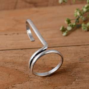 Bulk SHYAM JEWELRS Handmade 925 Sterling <b>Silver</b> Luxury Nail <b>Ring</b>-<b>Adjustable</b> Unisex Fingertip Armor - Product Image 4