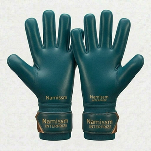 High Quality PU Rubber Leather Breathable Goalkeeper Gloves for Sports Best in Category for Children Offered at Wholesale Prices - Product Image 6