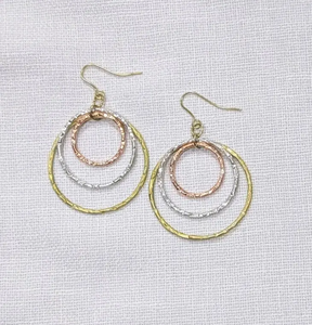 Pendientes de latón, hierro y cobre, nuevo diseño, joyería para mujer, metal, diseño americano - Product Image 1