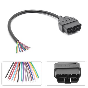Conector OBD-II Macho de 16 Pines a Cable con Extremos Abiertos para Diagnóstico Automotriz DIY - Product Image 2