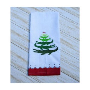 Serviettes de cuisine et de golf personnalisables en coton biologique brodé 100 % coton, haute qualité, tendance, pour Noël 2026 - Product Image 5