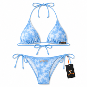 Women Sexy <b>String</b> 2 Piece <b>Bikini</b> Set Cheeky Halter Swimsuit <b>Bikini</b> Wear Front Sublimation Beach - Product Image 3