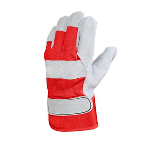 Guantes de Seguridad de Cuero Vacuno de Buena Calidad para Uso Mecánico y Eléctrico, Guantes de Trabajo de Látex y Algodón al por Mayor - Product Image 2