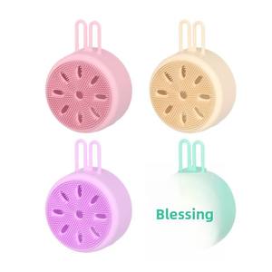 Reusable Silicone Face Cleansing <b>Brush</b> for Beauty Makeup Shampoo Pore Cleaning with Face Massage and Makeup Remover Portable - Product Image 5