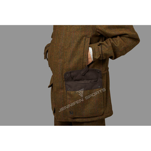 เสื้อแจ็คเก็ตแทคติคอลผู้ชาย ผ้าขนสัตว์ผสม 100% เสื้อผ้าแทคติคอล Harkila เสื้อผ้าล่าสัตว์ Ainfad เสื้อแจ็คเก็ตโค้ท - Product Image 3