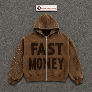 <b>MEN'S</b> CUSTOMIZED COLORS ZIP HOODIE OVERSIZED FLEECE EMBROIDERED Pockets Breathable WINTER STREETWEAR CASUAL FASHION Hip Hop - Product Image 5