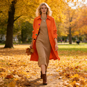 OFERTA ESPECIAL en TEMU 2026 Camisa Naranja Oversize con Botones, Transpirable, para Mujer, Primavera, Verano, Otoño, Paseos Urbanos - Product Image 4