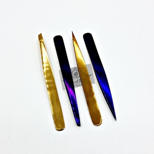 Pince à épiler à sourcils à pointe pointue et inclinée couleur pince à épiler à sourcils complète épilation du visage pince à épiler outils et fournitures de maquillage - Product Image 6