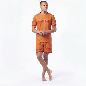 Camiseta de Fútbol para Hombre, Poliéster, Manga Corta, Cuello en V, Corte Regular, Diseño Personalizado por Sublimación, Camiseta Deportiva y Pantalones Cortos - Product Image 2