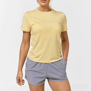 Ensemble T-shirt et short en coton pour femme, collection hiver 2026, style décontracté, doux et confortable - Product Image 1