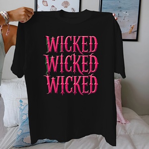 Camiseta gótica WICKED de algodón puro para mujer, ajuste cómodo - Product Image 4