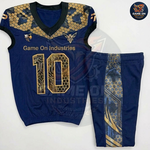 Premium Quality OEM ODM Wholesale Low MOQ Sportswear Manufacturer Custom American Football Uniform Set Team Jersey Pants - Product Image 2