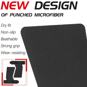 ถุงมือตาข่ายแบบครึ่งนิ้ว สายรัดข้อมือปรับได้ ยกน้ำหนัก ยิม ยูนิเซ็กส์ - Product Image 5
