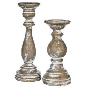 Portavelas de Madera Hecho a Mano, Diseño Clásico Vintage, Acabado Pulido, Ecológico, para Decoración Elegante del Hogar, MULTI CRAFT - Product Image 3