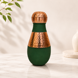 Pot en cuivre artisanal indien de chez Indian exports international. (Cuivre pur certifié) - Product Image 1