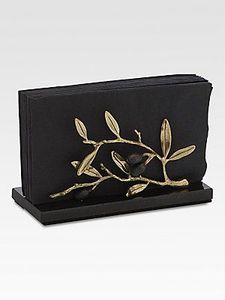 Home accessory premium <b>table</b> accessory classy napkin holder <b>matte</b> finish napkin holder textured napkin holder black metal decor - Product Image 3