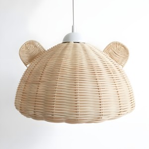 Muebles de ratán para habitación infantil, pantalla de luz tejida, precio más económico, pantalla de lámpara tejida ecológica - Product Image 1