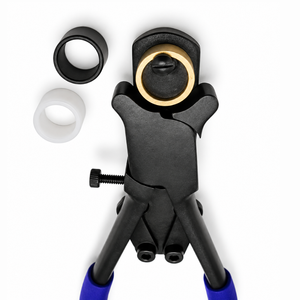 MANAN INSTRUMENTS Alicates de Acero Inoxidable para Doblar Anillos con Mangos Azules para Engastar Joyas, Forma Redonda - Product Image 3