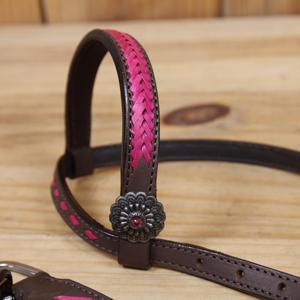 Nouvel ensemble de harnais western en cuir véritable tressé à une oreille avec collier de poitrine pour l'équitation par HORZE N PET INTERNATIONAL - Product Image 2