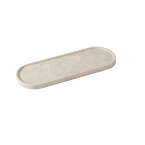 Bandeja Rectangular Multifuncional de Mármol Travertino Estilo Art Deco Moderno, Grabada, para Joyas, Decoración del Hogar y Hoteles - Product Image 2