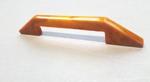 Poignées de meuble en résine époxy faites à la main : quincaillerie de cuisine ambre - Product Image 6