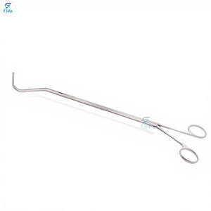 FIDA VATS Harken # Pinza manual de acero inoxidable de 95 mm, totalmente curvada, mandíbulas DeBakey atraumáticas 1x2, eje de 10 mm, longitud de trabajo de 25 cm - Product Image 2