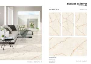 Elegante Baldosa de Porcelana Brillante de Gran Formato 600x1200, Superficie Pulida Premium, para Paredes y Pisos, Uso Interior y Exterior Moderno - Product Image 4