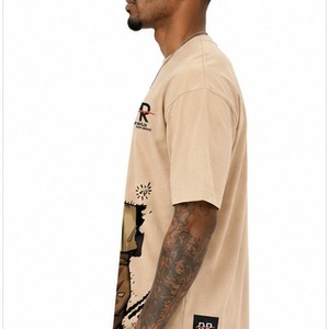 T-shirt à col rond pour homme en coton 100% de qualité supérieure - T-shirt décontracté à manches courtes, doux et respirant, confortable au quotidien pour le travail, la salle de sport, les voyages - Product Image 4