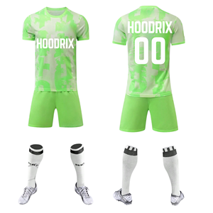 Uniformes de Fútbol al por Mayor, Personalizados con el Logotipo del Club y el Número, Conjunto de Uniforme de Fútbol con Corte Holgado, Antibacteriano, para el Día del Partido - Product Image 3