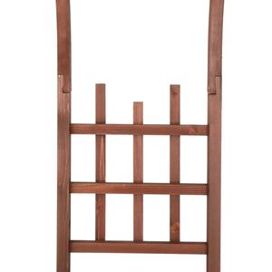 Panchina ad Arco in Legno da 2,07 m per 2 Persone, Pergola da Giardino, Traliccio per Piante Rampicanti, Decorazione per Esterni, Gazebo, Padiglione, Prato e Cortile - Product Image 4