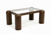Table basse moderne pour salon en bois d'hévéa massif, mobilier écologique, fabrication directe d'usine, OEM ODM, artisanat sur mesure