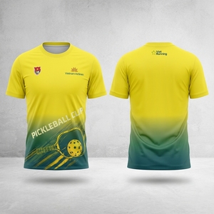 Camiseta de Pickleball de Vietnam Airline con Estampado Sublimado, Absorbente de Humedad, Unisex, Manga Corta, Ropa Deportiva de Poliéster - Product Image 1