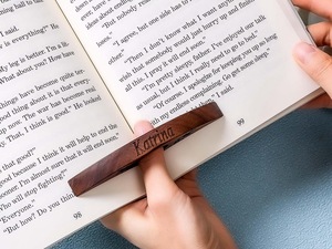 Soporte de Anillo para el Dedo para Leer Libros, Sujetador de Dedos de Madera - Product Image 4