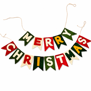 Festive Merry <b>Christmas</b> Pennant Garland - Product Image 2