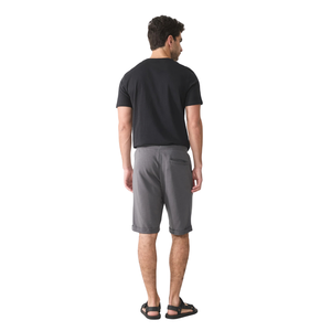 Shorts de survêtement gris personnalisés pour hommes, taille élastique, cordon de serrage, poches latérales, coupe décontractée au-dessus du genou, marque privée, vente en gros - Product Image 2